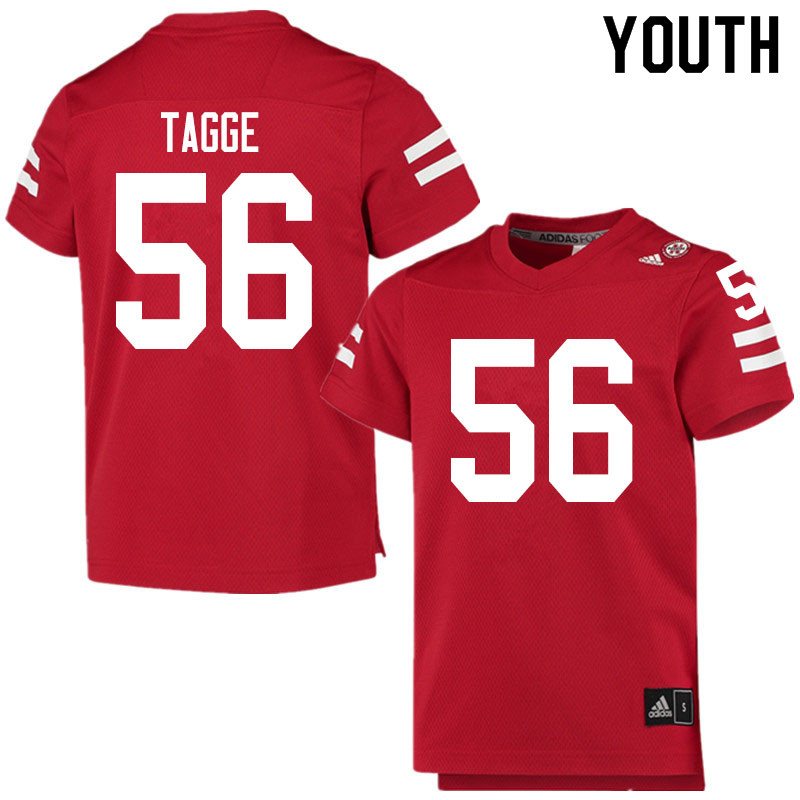Youth #56 Grant Tagge Nebraska Cornhuskers College Football Jerseys Sale-Scarlet - Click Image to Close